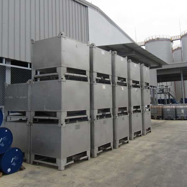 Container ibc inox chứa hóa chất